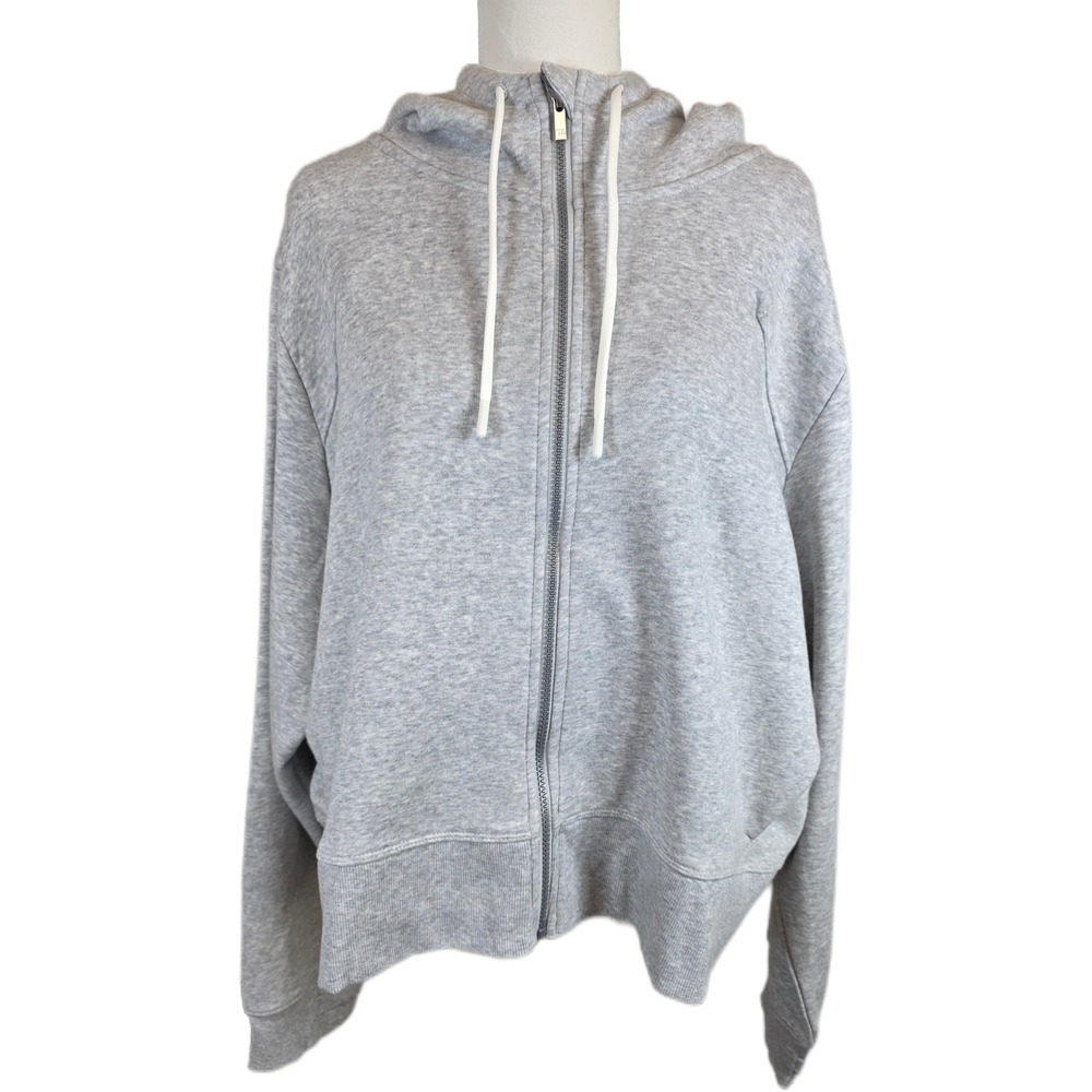 All in Motion Women's 3X Gray Full Zip Fleece Hoodie w/Pockets